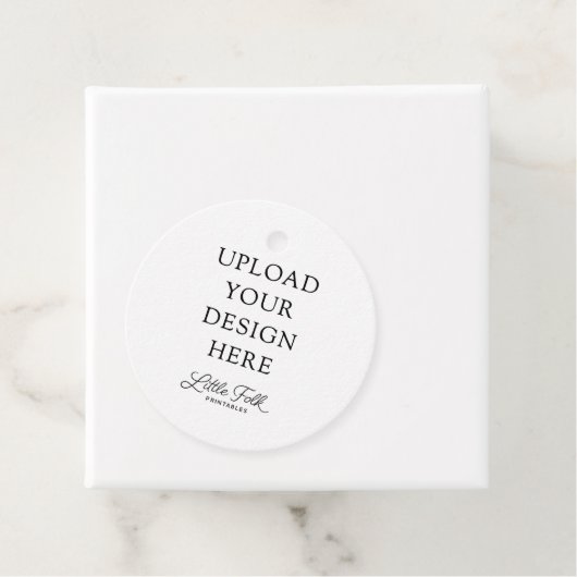 Runde Geschenkanhänger (Beispiel)