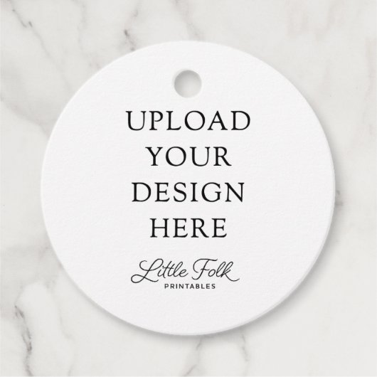 Runde Geschenkanhänger (Vorderseite)