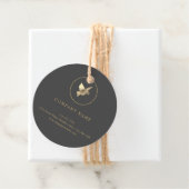 Runde Gold-Farbtaube-Logo-Tag Geschenkanhänger (Beispiel)