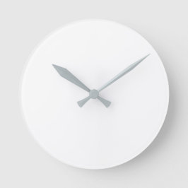 Runde (große) Wall-Uhr - Graue Hände Wanduhr