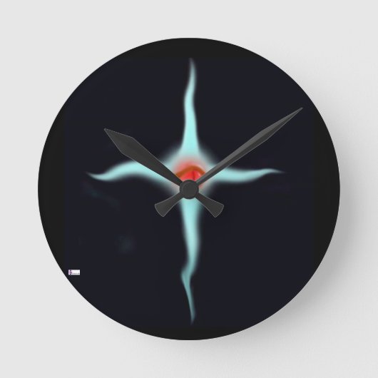 Runde GStuller Rock Runde Wanduhr (Vorderseite)