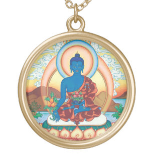 Runde Halskette Medizin-Buddhas - Meister des