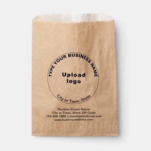 Runde Handelsmarke auf der Brown Paper Bag Geschenktütchen (Vorderseite)