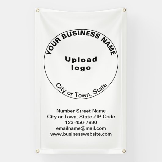 Runde Handelsmarke auf Portrait-Banner Banner (Vertikal)