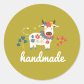 Runde handgefertigte Aufkleber (Vorderseite)