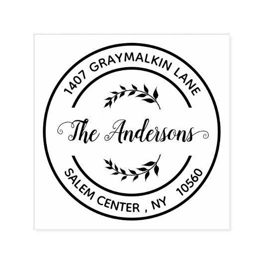 Runde handgeschriebene Script-benutzerdefinierte R Permastempel (Design)