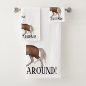 Runde (heller Hintergrund) Badhandtuch Set (Insitu)