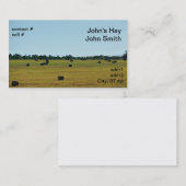 Runde Heuballen Visitenkarte (Vorne/Hinten)