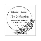 Runde Hochzeit Permastempel (Design)