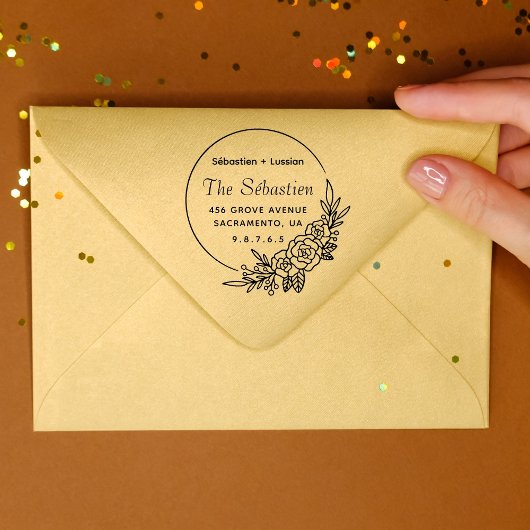 Runde Hochzeit Permastempel