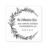 Runde Hochzeit Permastempel (Design)