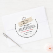 Runde Hütte für Indiana Runder Aufkleber (Umschlag)