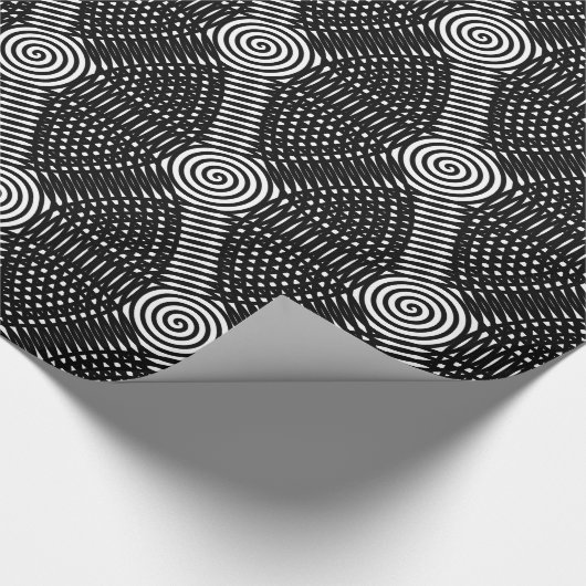 Runde Hypnose Spiral Thunder_Cove Geschenkpapier (Ecke)