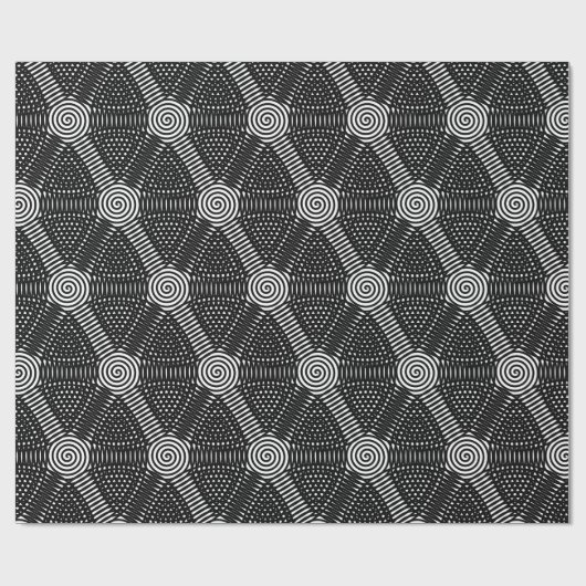 Runde Hypnose Spiral Thunder_Cove Geschenkpapier (Flach)