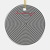 Runde Hypnose Spiral Thunder_Cove Keramik Ornament (Vorne)