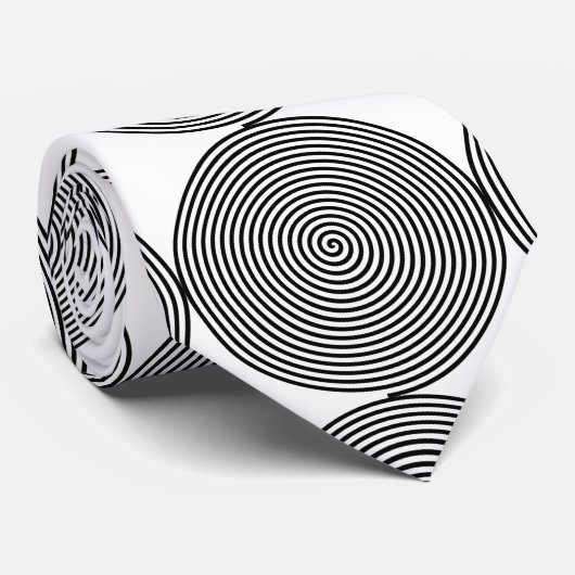Runde Hypnose Spiral Thunder_Cove Krawatte (Gerollt)