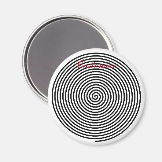 Runde Hypnose Spiral Thunder_Cove Magnet (Vorderseite/Rückseite)