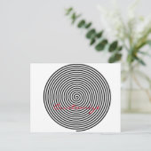 Runde Hypnose Spiral Thunder_Cove Postkarte (Stehend Vorderseite)