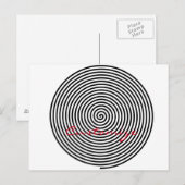 Runde Hypnose Spiral Thunder_Cove Postkarte (Vorne/Hinten)
