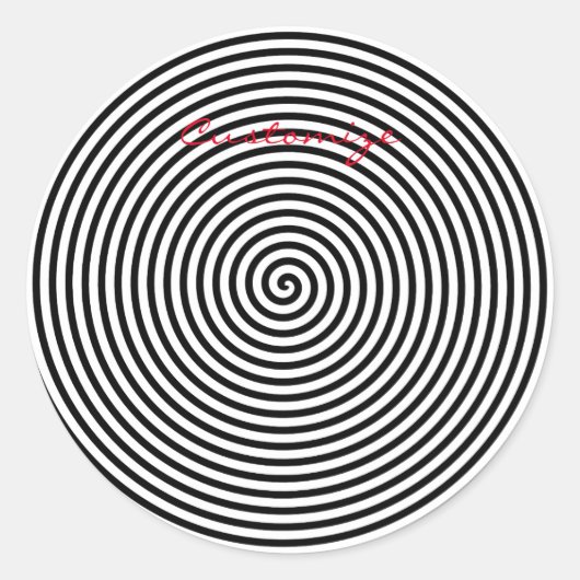 Runde Hypnose Spiral Thunder_Cove Runder Aufkleber (Vorderseite)