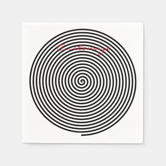 Runde Hypnose Spiral Thunder_Cove Serviette (Vorderseite)