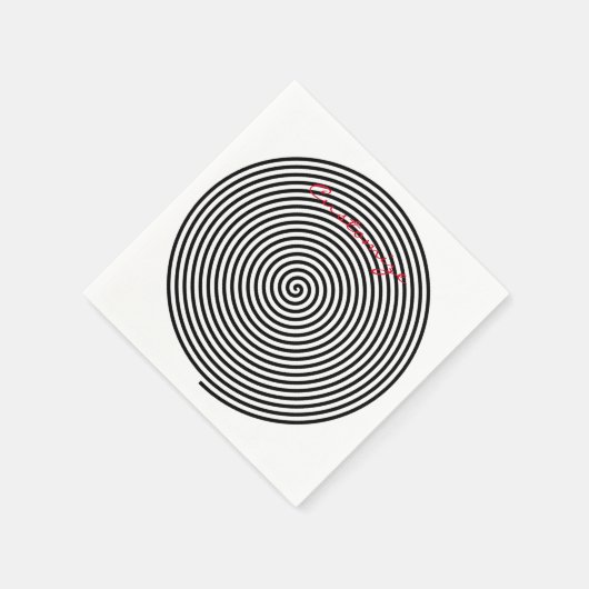 Runde Hypnose Spiral Thunder_Cove Serviette (Ecke)