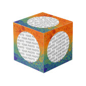 Runde in quadratischem Rahmen Spritzer 4 + Ihr Fot (Vorderseite Schrägansicht)