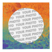 Runde in quadratischem Rahmen Spritzer 4 + Ihr Fot (Vorderseite)