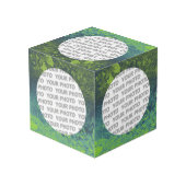 Runde in quadratischem Rahmen Spritzer 5 + Ihr Fot (Rückseite Schrägansicht)