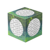 Runde in quadratischem Rahmen Spritzer 5 + Ihr Fot (Vorderseite Schrägansicht)