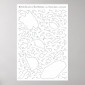 Runde Inseln und Îles Rondes (USA und Kanada) Poster (Vorne)