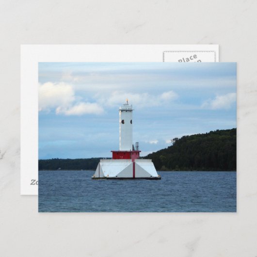 Runde Inselpassage Postkarte (Vorne/Hinten)