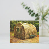 Runde irische Steinhütte Postkarte (Stehend Vorderseite)