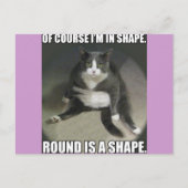 Runde ist eine Form Postkarte (Vorderseite)