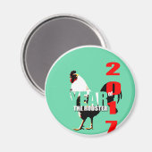 Runde Jahr 2017 im Magnet für den grünen Kreis R (Vorderseite/Rückseite)