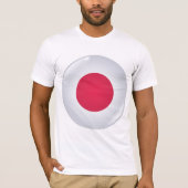 Runde japanische Flagge Mens T - Shirt (Vorderseite)