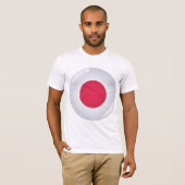 Runde japanische Flagge Mens T - Shirt (Vorne ganz)