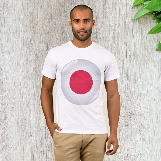 Runde japanische Flagge Mens T - Shirt