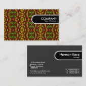 Runde Kante - Art-Deco-Stil Visitenkarte (Vorne/Hinten)