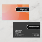 Runde Kante - Blase Cloud Orange Visitenkarte (Vorne/Hinten)