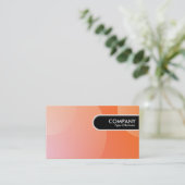 Runde Kante - Blase Cloud Orange Visitenkarte (Stehend Vorderseite)