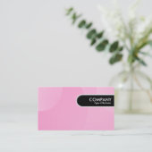 Runde Kante - Blase Cloud Pink Visitenkarte (Stehend Vorderseite)