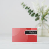Runde Kante - Blase Cloud Red Visitenkarte (Stehend Vorderseite)