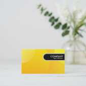 Runde Kante - Blase Cloud Yellow Visitenkarte (Stehend Vorderseite)