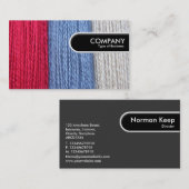 Runde Kante - Darning Thread Visitenkarte (Vorne/Hinten)