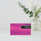 Runde Kante - Element rosa Visitenkarte (Stehend Vorderseite)