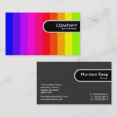 Runde Kante - Farbbänder Visitenkarte (Vorne/Hinten)