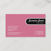 Runde Kante - Kaskadierende Farben Visitenkarte (Rückseite)