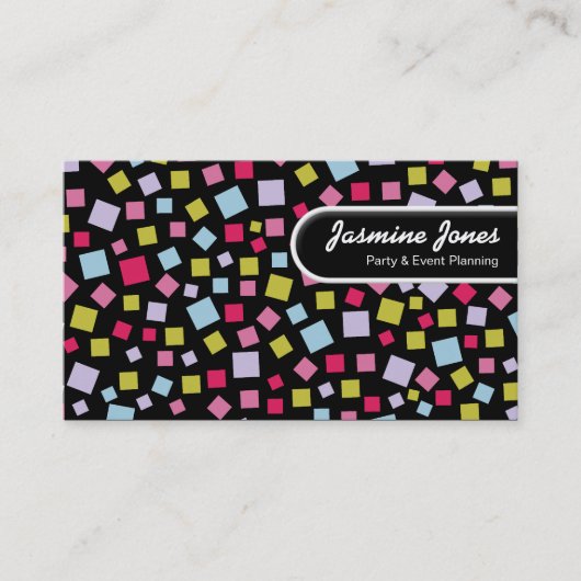 Runde Kante - Kaskadierende Farben Visitenkarte (Vorderseite)