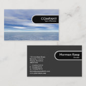 Runde Kante - See und Himmel Visitenkarte (Vorne/Hinten)